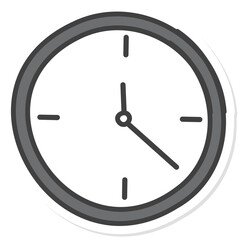 Aesthetic Wall clock Sticker Back To School