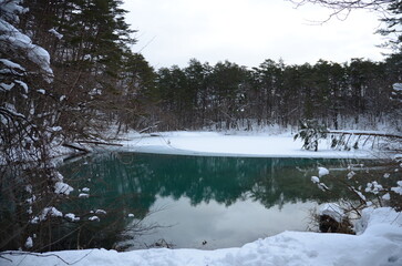 冬の五色沼