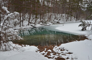 冬の五色沼