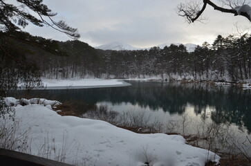 冬の五色沼