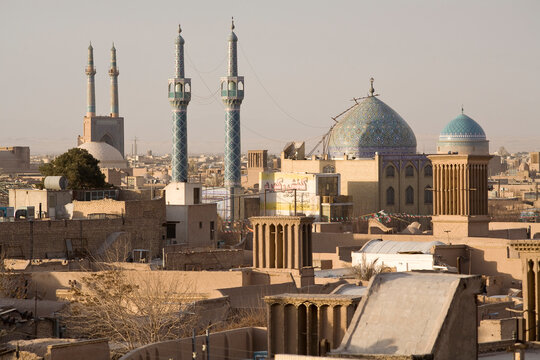 View over Yazd, Iran