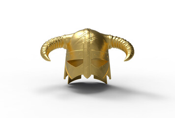 Golden metalic knight helmet 