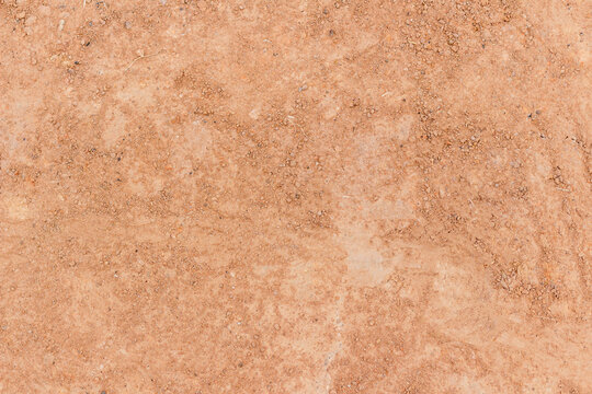 Brown ground surface.Close up natural background.soil surface top view