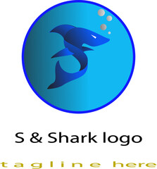 Letter S & Shark logo.