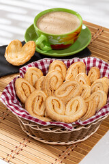 Bakery And Pastry - Tasty Puff Pastry Hearts Covered With Sugar