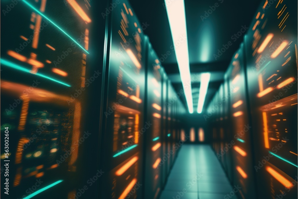 Poster a long hallway with many lights on the ceiling and a long hallway with many lights on the ceiling an