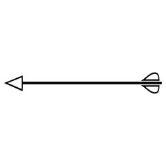 Arrow icon vector. Archery illustration sign. Arrow symbol or logo.