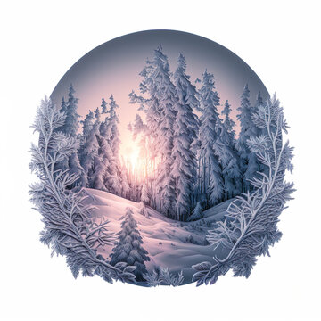 Winter Landscape - AI-Generated Digital Art