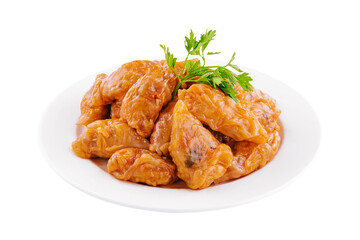 Cabbage rolls with rice and vegetables on plate