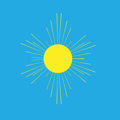 Weather Logo .vector Sun Icon .