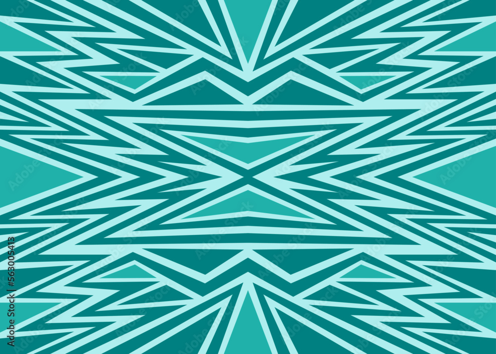 Poster abstract background with colorful triangle and zigzag lines pattern. mosaic tile pattern