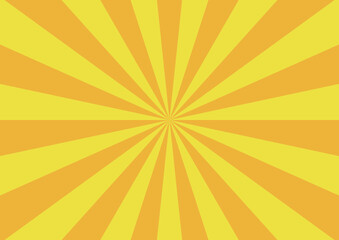 シンプルな集中線（黄色）