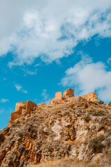 Fototapeta na wymiar remains of the Santa Croche castle, in Spain