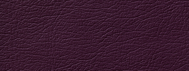 Dark purple leather texture background with pattern, macro. Structure of natural violet textile backdrop,