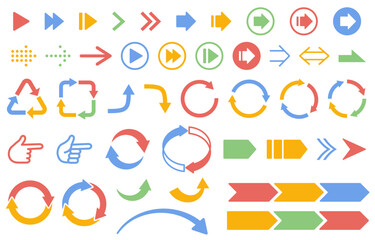 カラフルな矢印セット