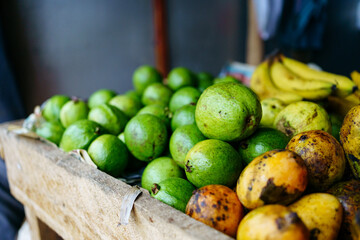 Tropical fruits on the market in Sri Lanka, Asia