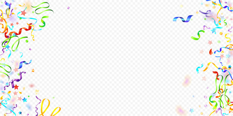 ribbon spiral confetti carnival color shine gift