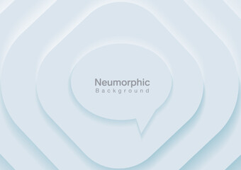 Neumorphic backgrounds and backdrops, curved patterns, white tones, layered, minimal style backgrounds, technology illustrations, modern and business, templates and banners for products.