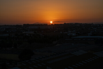 Atardecer en la ciudad de Valencia(España)
