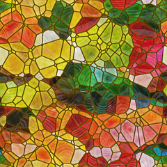 Fototapeta na wymiar mosaic glass 