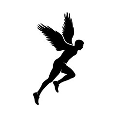 Flying man logo