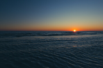 Obraz premium A magical sunset atmosphere, somewhere on the seashore in Montenegro