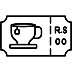 Tea Ticket Icon