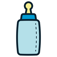 Obraz premium baby bottle illustration