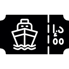 Boat Ticket Icon