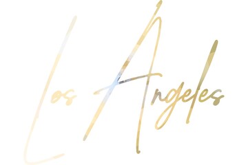 Los Angeles Typography poster. T-shirt fashion Design. Template for poster, print, banner, flyer. Concept for print production. 