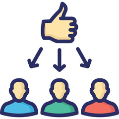 Encourage, like  Vector Icon which can easily modify or edit
