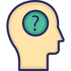 Confusion, dilemma  Vector Icon which can easily modify or edit

