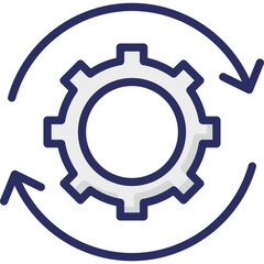Beginning, cogwheel Vector Icon which can easily modify or edit


