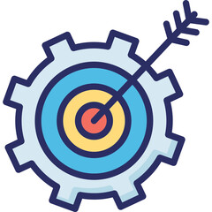 Dart, goal Vector Icon Fully Editable
