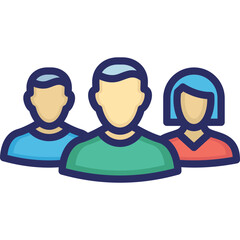 Collaboration, group Vector Icon Fully Editable

