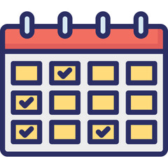 Calendar, date Vector Icon Fully Editable

