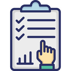 Analysis, evaluation Vector Icon which can easily modify or edit
