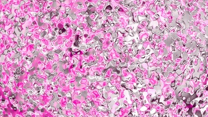 zwei metallische Flüssigkeiten mischen sich