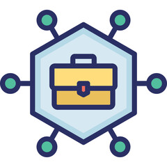 Briefcase, business Vector Icon which can easily modify or edit
