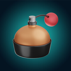 Obraz premium Premium Cosmetic and Beauty perfume icon 3d rendering on isolated background