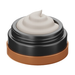 Premium Cosmetic and Beauty cream icon 3d rendering on isolated background PNG