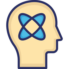 Head, mental Vector Icon
