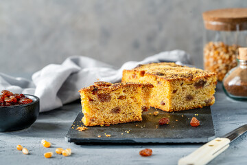 Pan di sorc or corn bread is traditional Italian dish of Friuli region, It is produced with three...