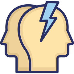 Business conflict, clash Vector Icon