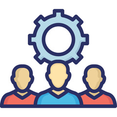 Cogwheel, management Vector Icon

