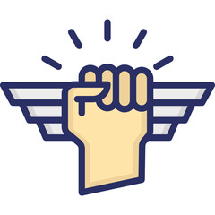 Fist, grip Vector Icon

