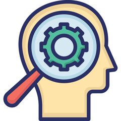 Brain, brainstorming Vector Icon
