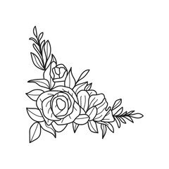 Obraz premium Hand-Drawn Botanical Branches and Leaves Illustration