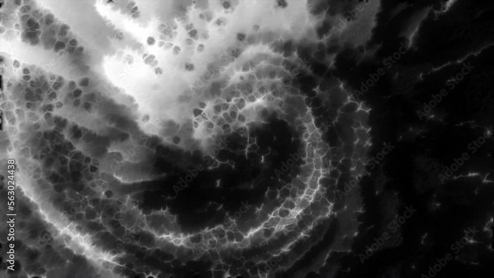 Poster spinning pattern with blowing strong wind. motion. rotating swirling shapes with blinking particles.