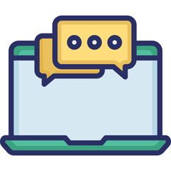 Chat bubble, chatting Vector Icon

